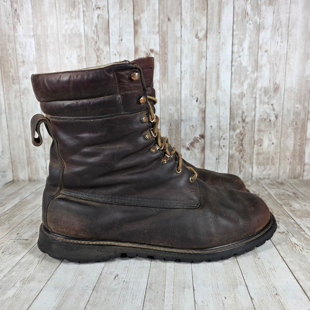 Cabela's Brown Leather Lace-Up Men's Boots - 13 EE